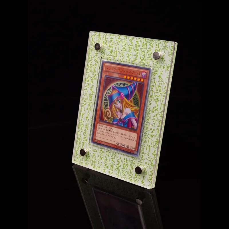 Yu Gi Oh Self Made Slifer The Sky Dragon Made acrilico Card Brick Shield Small Photo Frame Display Box Classics Anime Toy Gift