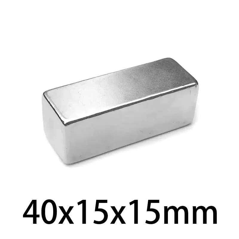 

1/2/5PCS 40x15x15mm Neodymium Magnet 40mm X 15mm X 15mm N35 NdFeB Block Super Powerful Strong Permanent Magnetic Imanes