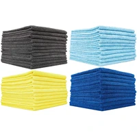 Toallas de limpieza automática de microfibra sin bordes, toalla multifuncional para detalles de coches, paño seco para lavado automotriz, 10 Uds.