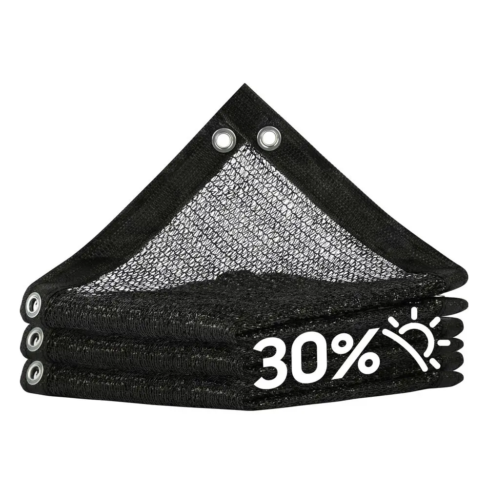 

30 Black Shade Cloth Custom Size 16FT x 80FT Mesh Tarp, UV Resistant Netting with Upgrade Grommets for Plant Cover, Greenhouse,