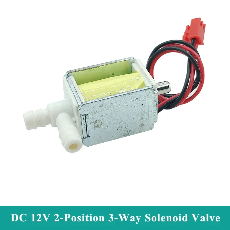 

DC 12V-24V 2-position 3-way Micro Electric Solenoid Valve N/C N/O Mini Water Air Flow Control Valve DIY Massager Watering Flower