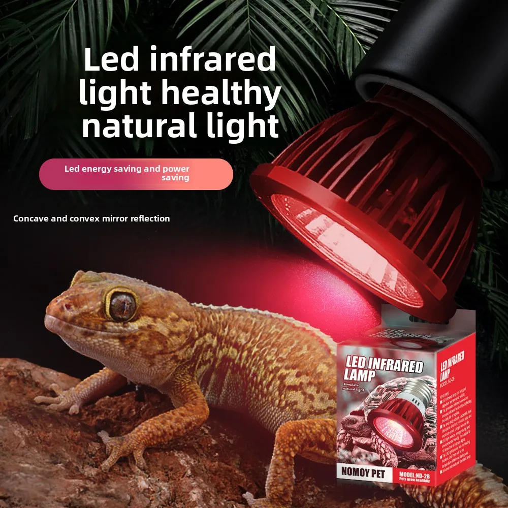 

NOMOY Reptile Night Light, LED Infrared Mood Lamp for Rainforest Terrarium, Creates Fun Ambience for Geckos, Chameleons & Frogs