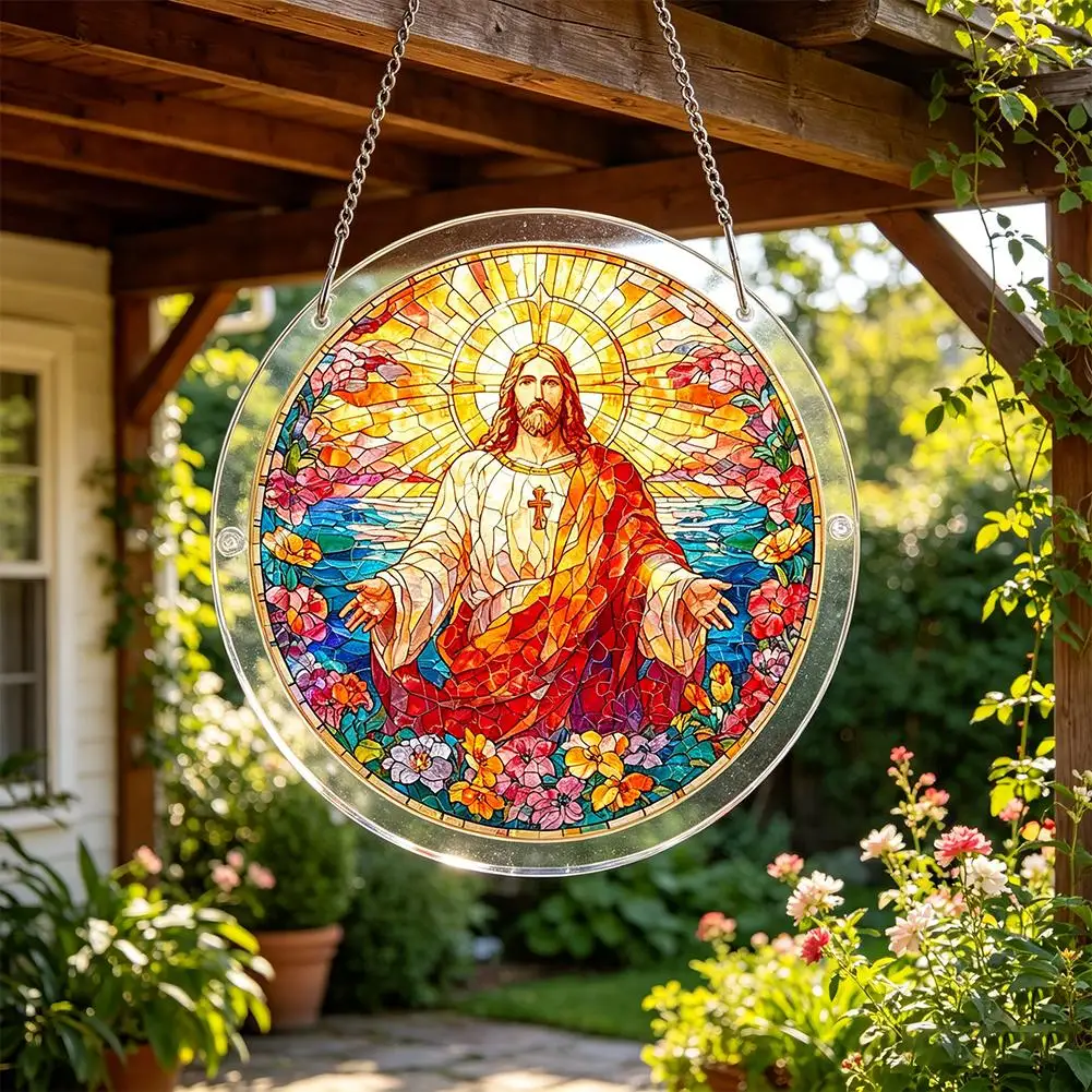 

18/20cm Creative Acrylic Puzzle Hanging Decoration High-Quality Transparent Acrylic Craft Art Ornament Multi-Scenery Decor