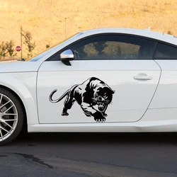 Graphcis Wild Panther Hunting Car Stickers Decor Waterproof Motorcycle Decals Fit Various Surface Decoration For Cars SUV Van RV