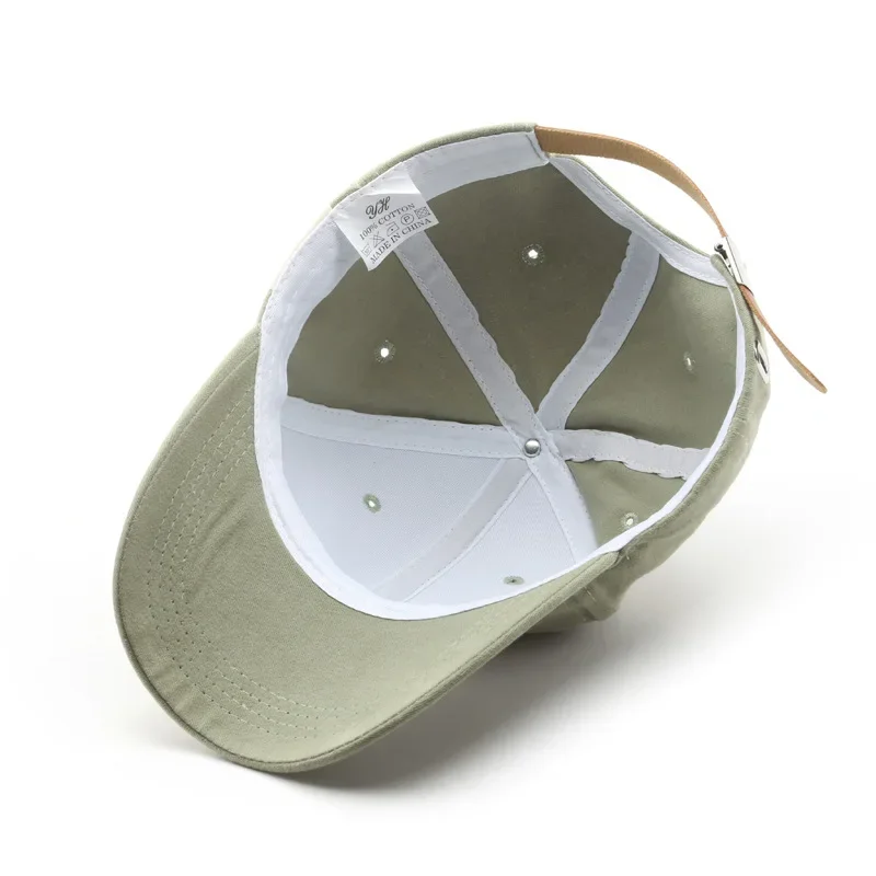 50PCS Men and Woman's Baseball Caps  Green Adjustable Casual Cotton Sun Hats Unisex Solid Color Visor Hats Cap Male Cap Female