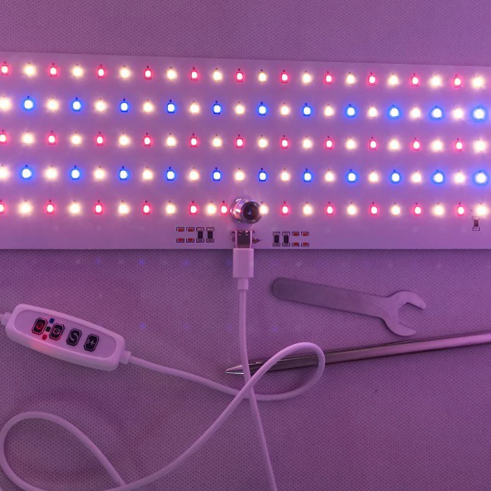 LED الدائمة تنمو مصباح ارتفاع قابل للتعديل الزراعة المائية تزايد ضوء IP54 مقاوم للماء سطح المكتب تنمو مصباح لزهرة النبات الدفيئة #5