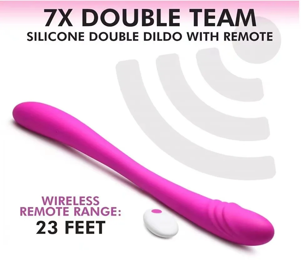 14.6 Inch Super Long Dildos And Vibrators RC Double Ended Penetration Women Lesbian Clitoris G Spotstimulator Sex Toy For Couple