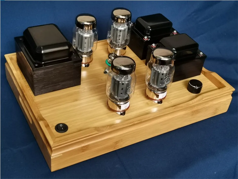 

Latest 40.5W*2 Refer to DYNACO MARK III antique famous machine line KT88 (6550) push-pull tube amplifier 6F2 (6U8)+KT88 (6550)