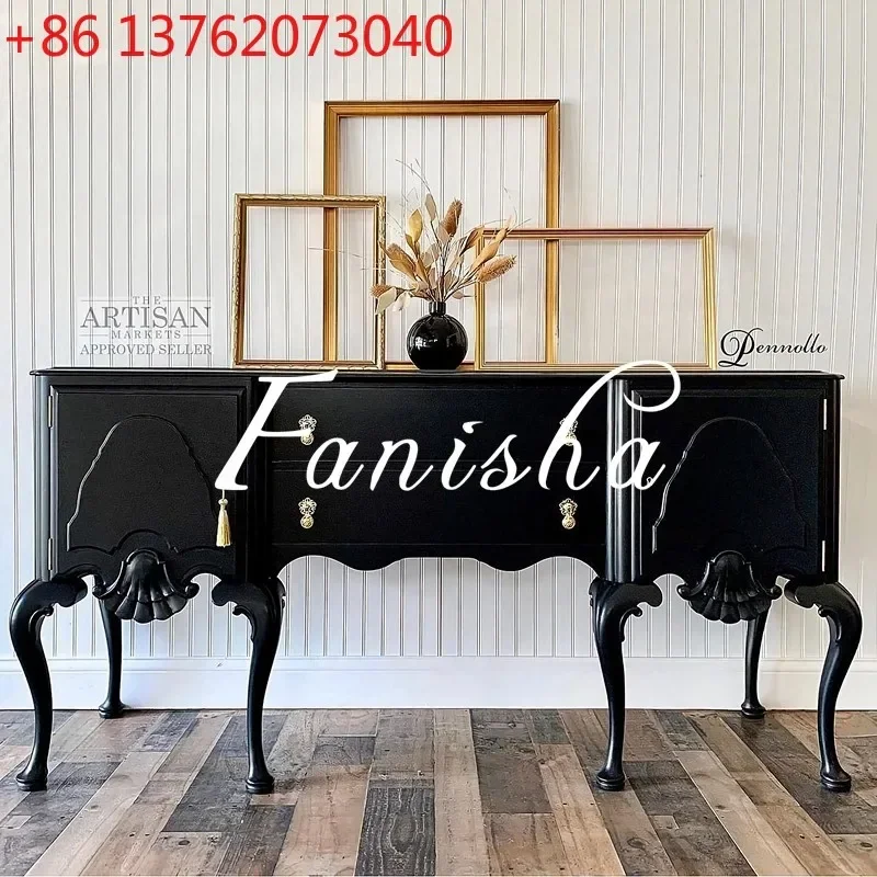 

Французский ретро-шкаф для прихожей из массива дерева, американский шкаф-перегородка, тумба для гостиной