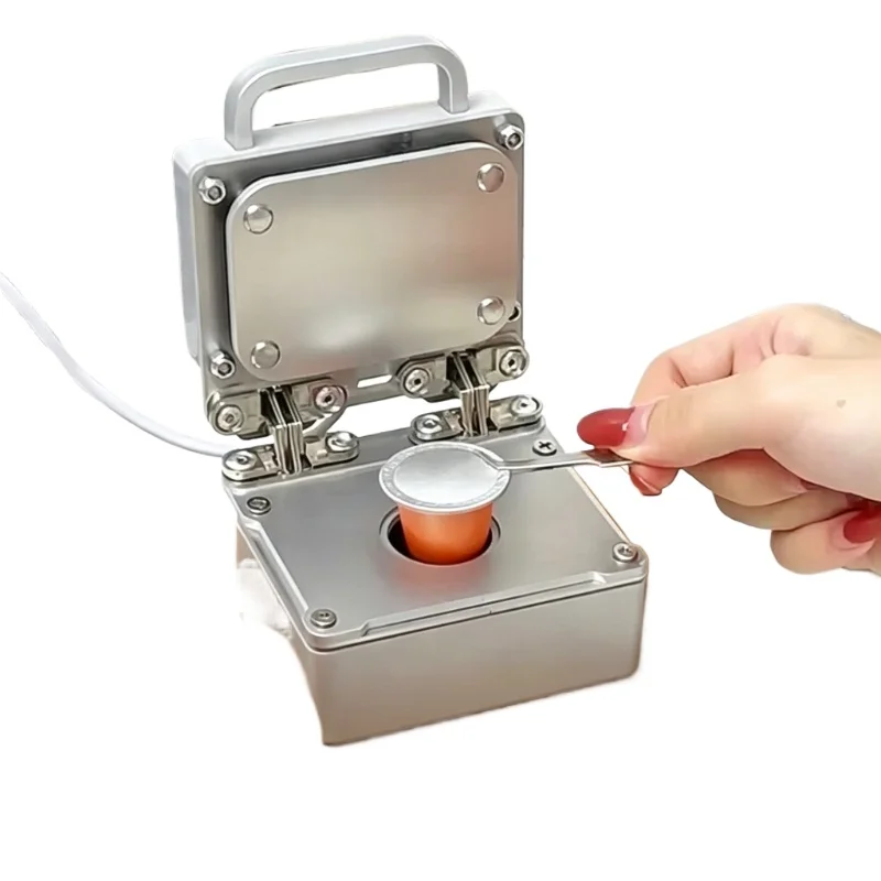DIY Coffee Capsule Sealing Machine with Aluminum Foil Empty Shell for Nespresso S1 Heat Seal