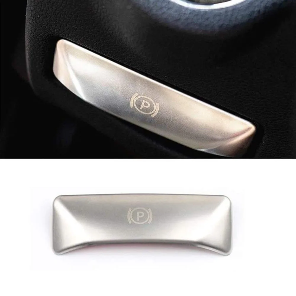 Car P Button Foot Brake Release Switch Decoration Stickers for E Class W212 C Class W204 Accessories