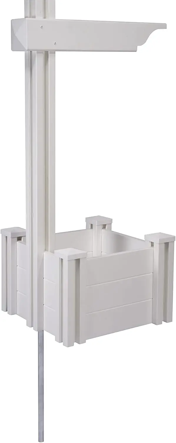 Zippity Outdoor Products ZP19027 Majestic Mailbox Post White Letter Box لوازم الحدائق الخارجية