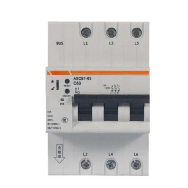 

Miniature circuit breaker ASCB1-63-C63-2P remote control, air open RS485
