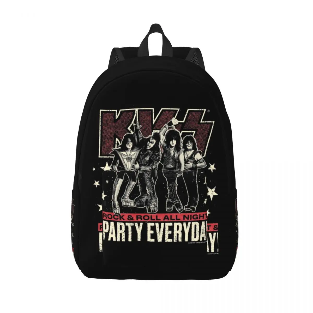 KISS Band ROCK AND ROLL Backpack for Men Women Cool High School Business Daypack Laptop Shoulder Bag Sports