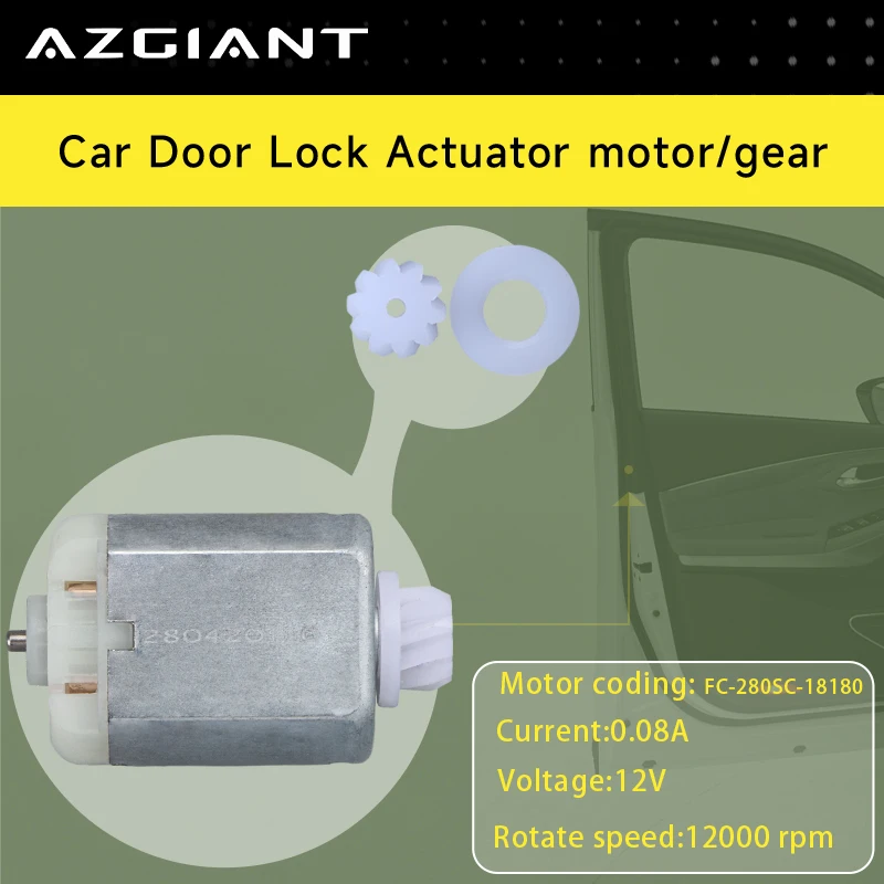 

Car Side Door Latch with power lock motor FC-280SC Gears 10T Repair Tools For 2011-2019 Ssangyong Actyon vehicle accessories