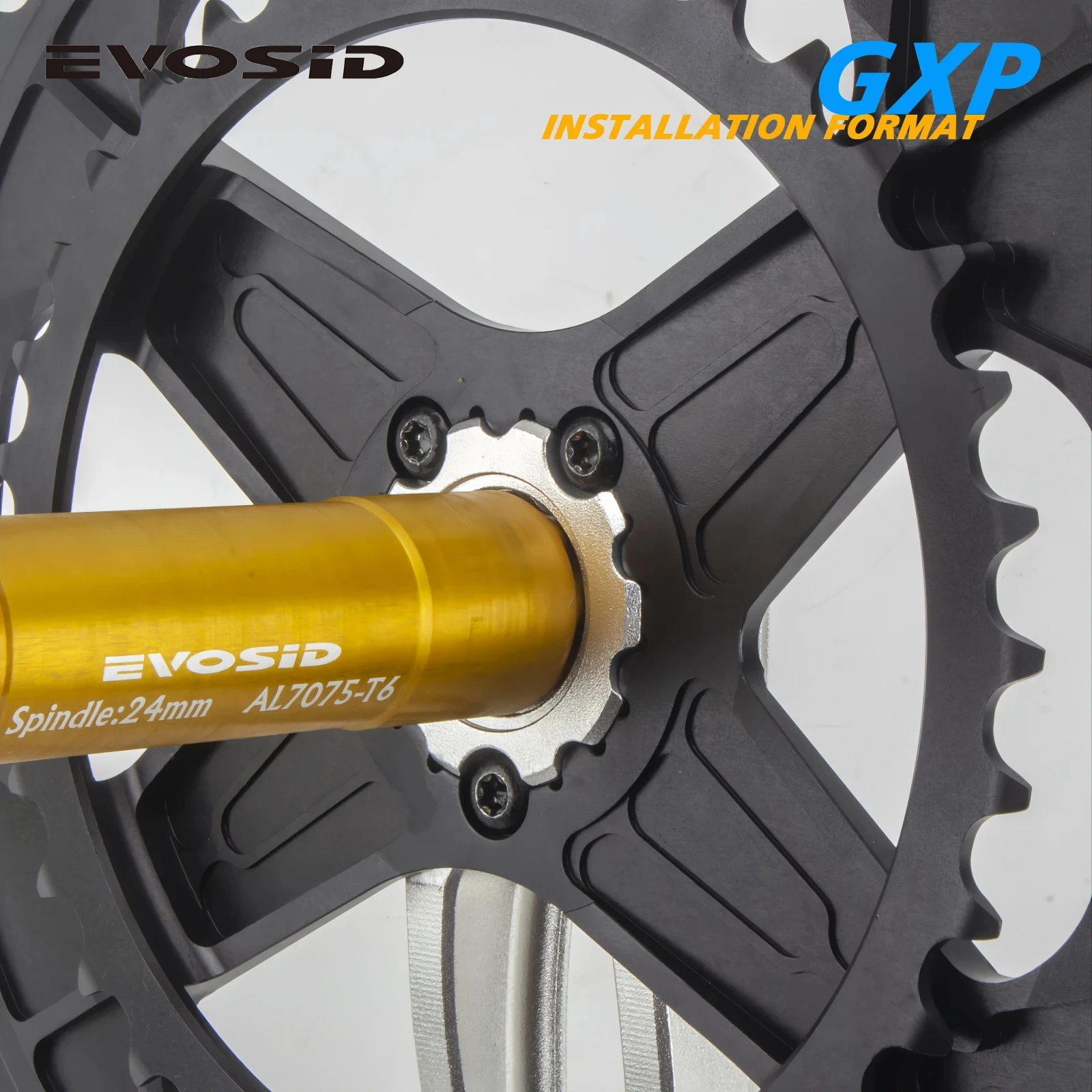 EVOSID Ultralight Road Bike Crankset 2*12S Chainring 50-34T 52-36T 53-39T Hollow Tech Crank 165MM 170 Gravel Bicycle Chainwheel