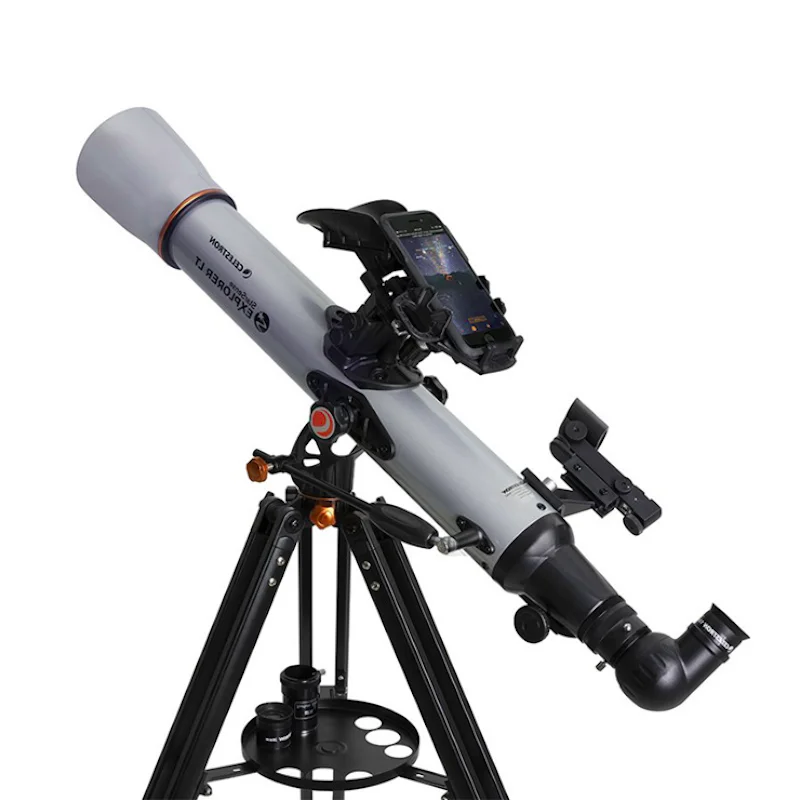 Celestron SSE LT80AZ Astronomical Telescope with StarSense Explorer Refractive Smartphone App Enabled Aluminum Tripod 80900mm