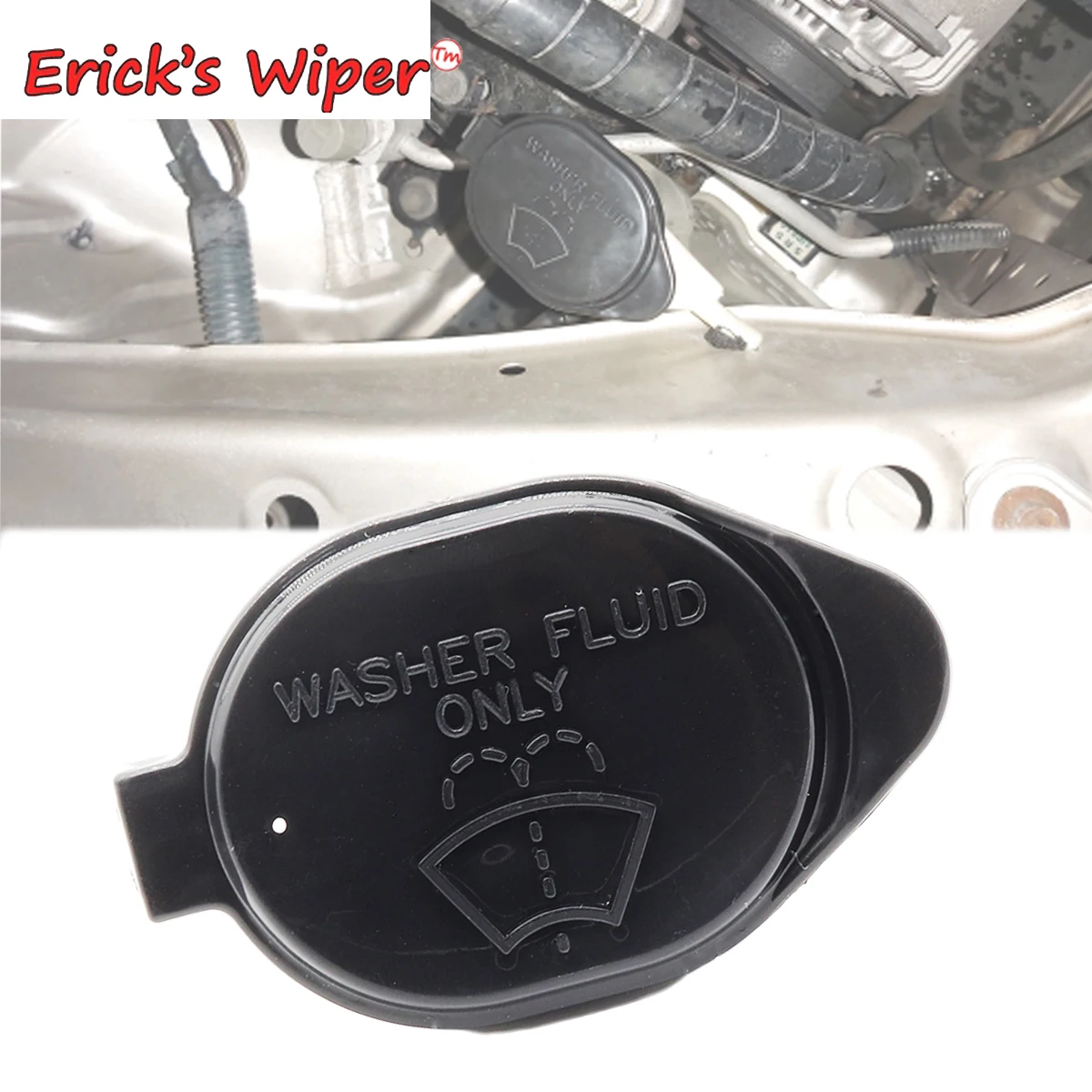 

Erick's стеклоочиститель переднего стеклоочистителя резервуар омывателя крышка бутылки крышка бака крышка для Geely Emgrand G EC7 S черная защита