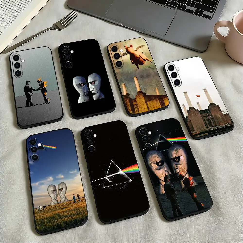 

P-Pink-ess F-Floyd-ess Phone Case Black Silicone Soft For Samsung Galaxy A73,A72,A71,A70,A53,A52,A51