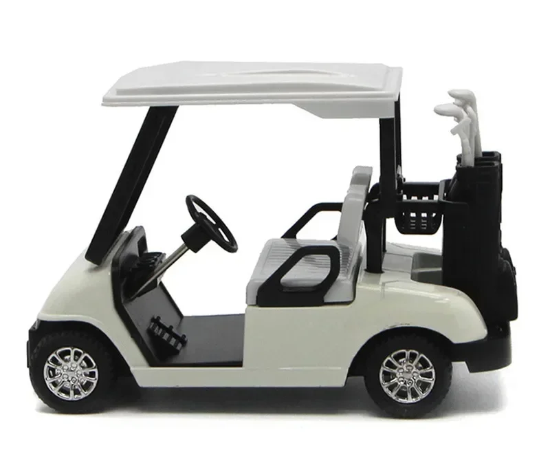 

[Funny] 1:20 Mini Simulation Golf carts model White/Red/Blue Alloy toys collection model kids baby best gift