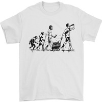 Evolution of Beer Funny Alcohol Ape To Man Mens T-Shirt High Quality Cotton Summer Streetwear Tees O-neck Short-sleeve Tees