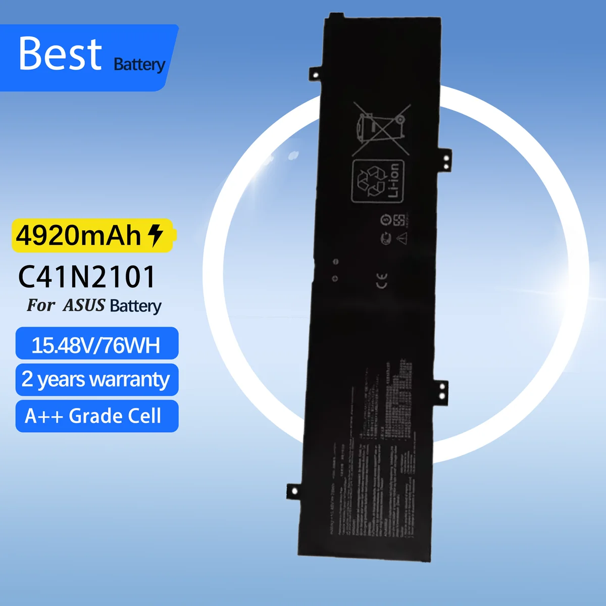 C41N2101 Аккумулятор для ноутбука ASUS FX517Z FX517ZE FX517ZM FX517ZC FX517ZR GA402RK UM6702RA