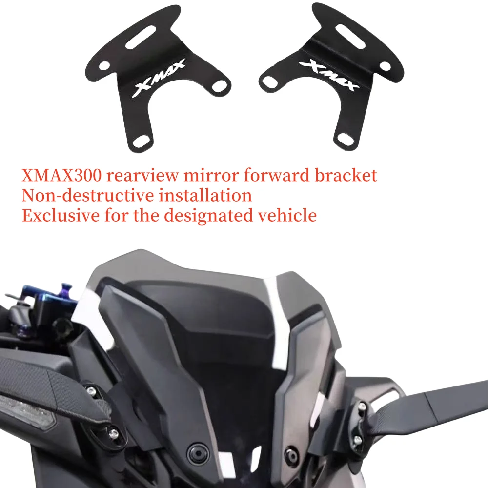 Rétroviseurs Latéraux Avant de Moto, Support de Vue Arrière, pour Yamaha XMAX 300 2023 2024