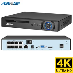 4k Ultra HD POE NVR Video Recorder Onvif H.265 48V Gesicht Erkennung Ip-kamera CCTV System P2P Netzwerk sicherheit Überwachung Kamera