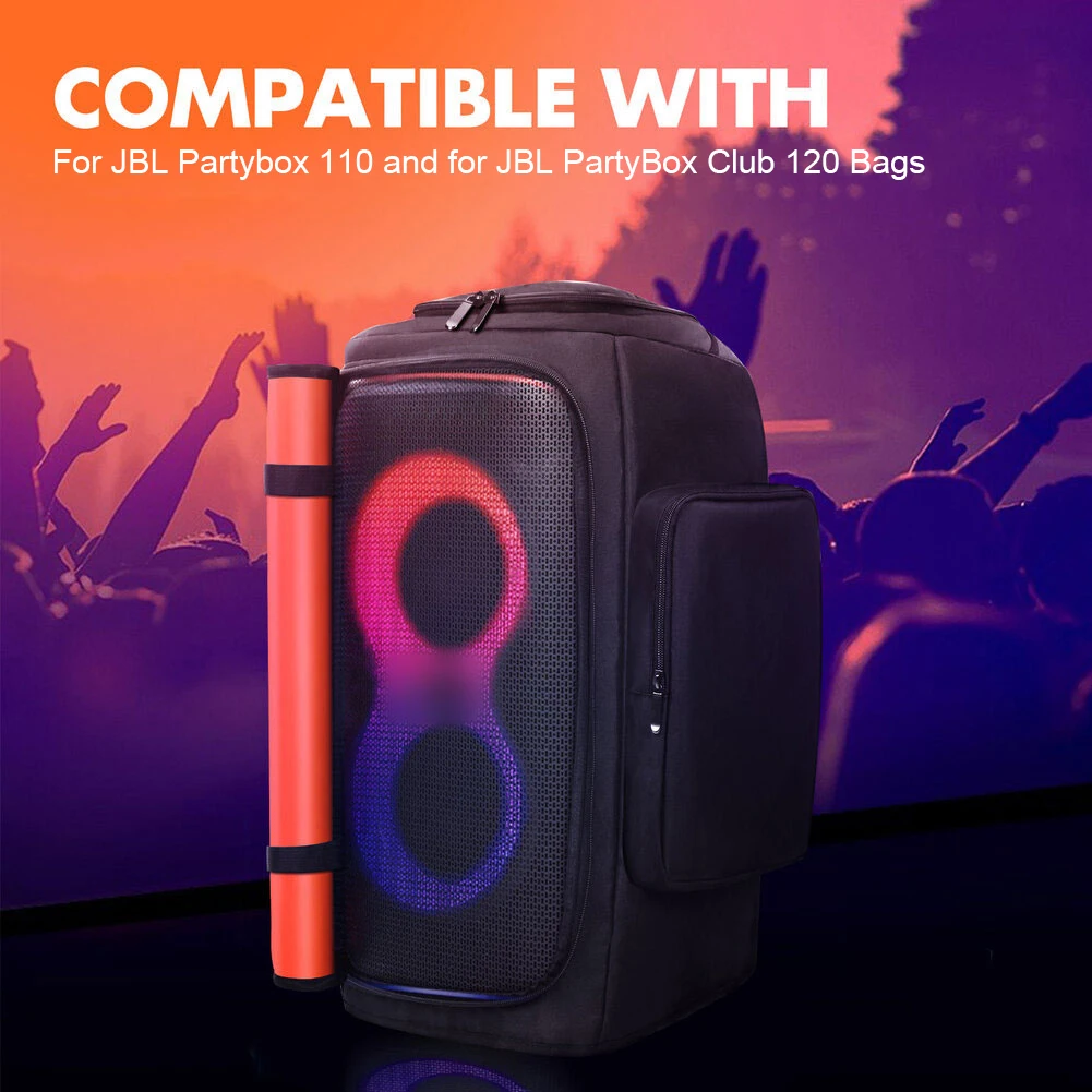 Speaker Protective Dustproof Cover For JBL Partybox110/120 Portable Storage Bag Speaker Carrying Case For Outdoor Travel