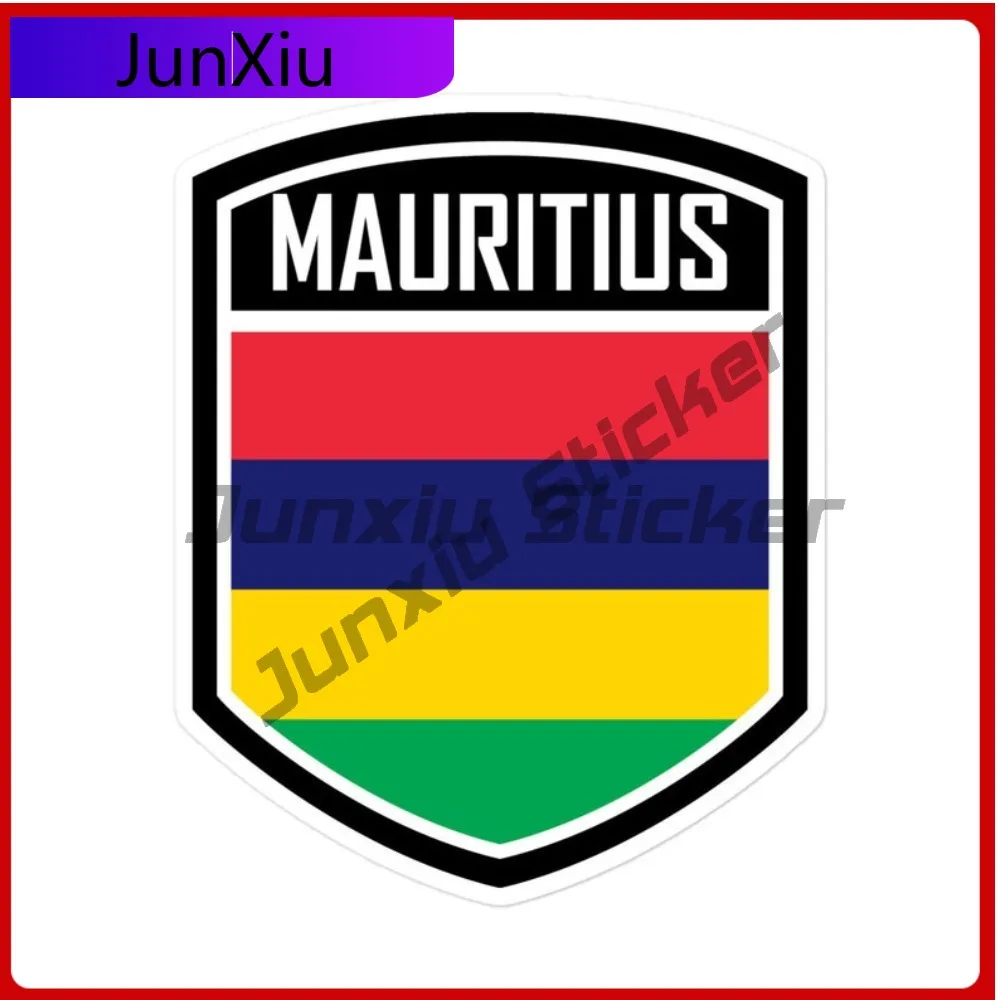 

Mauritius Flag Emblem Modern Stylish Printed Stickers Waterproof Vinyl Decal Scratch Cover and Anti Protection PVC