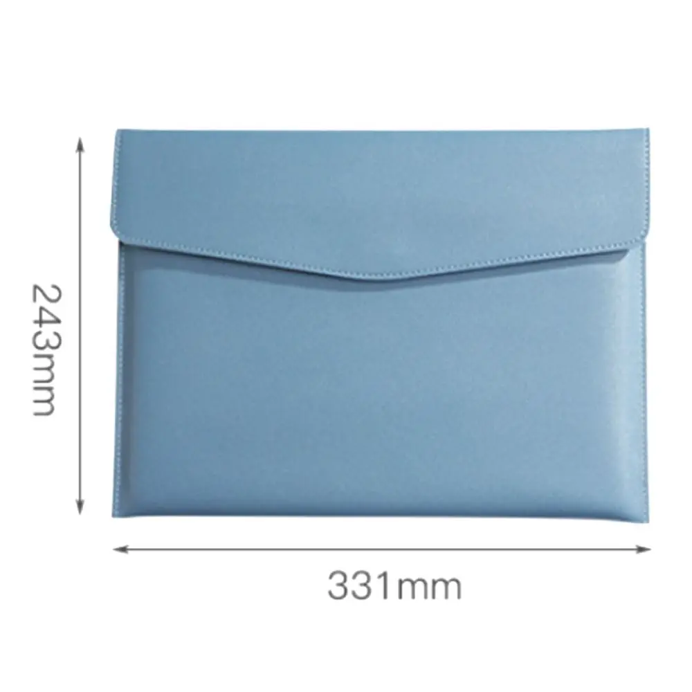 Portable Waterproof Leather a4 Document Bag Large Capacity Business File Folder Thickened Storage Bag Document Bag School