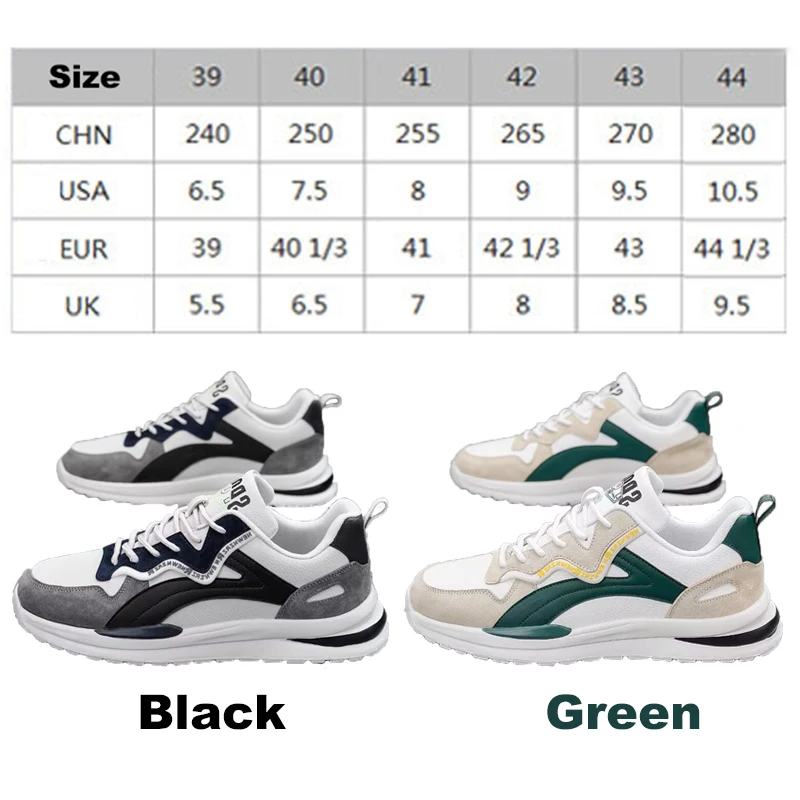 Oulylan Scarpe da corsa con suola spessa antiscivolo Calzature sportive casual estive maschili Scarpe da ginnastica stringate color block per uomo