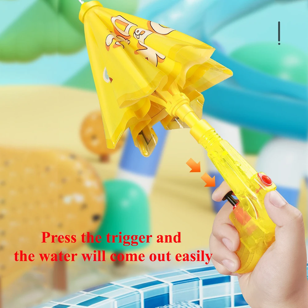 1 قطعة الأطفال الكرتون مظلة مدفع المياه مع وظائف هجوم الدفاع الاطفال آمنة في الهواء الطلق شاطئ بركة حفلة الصيف رذاذ ألعاب مياه #4