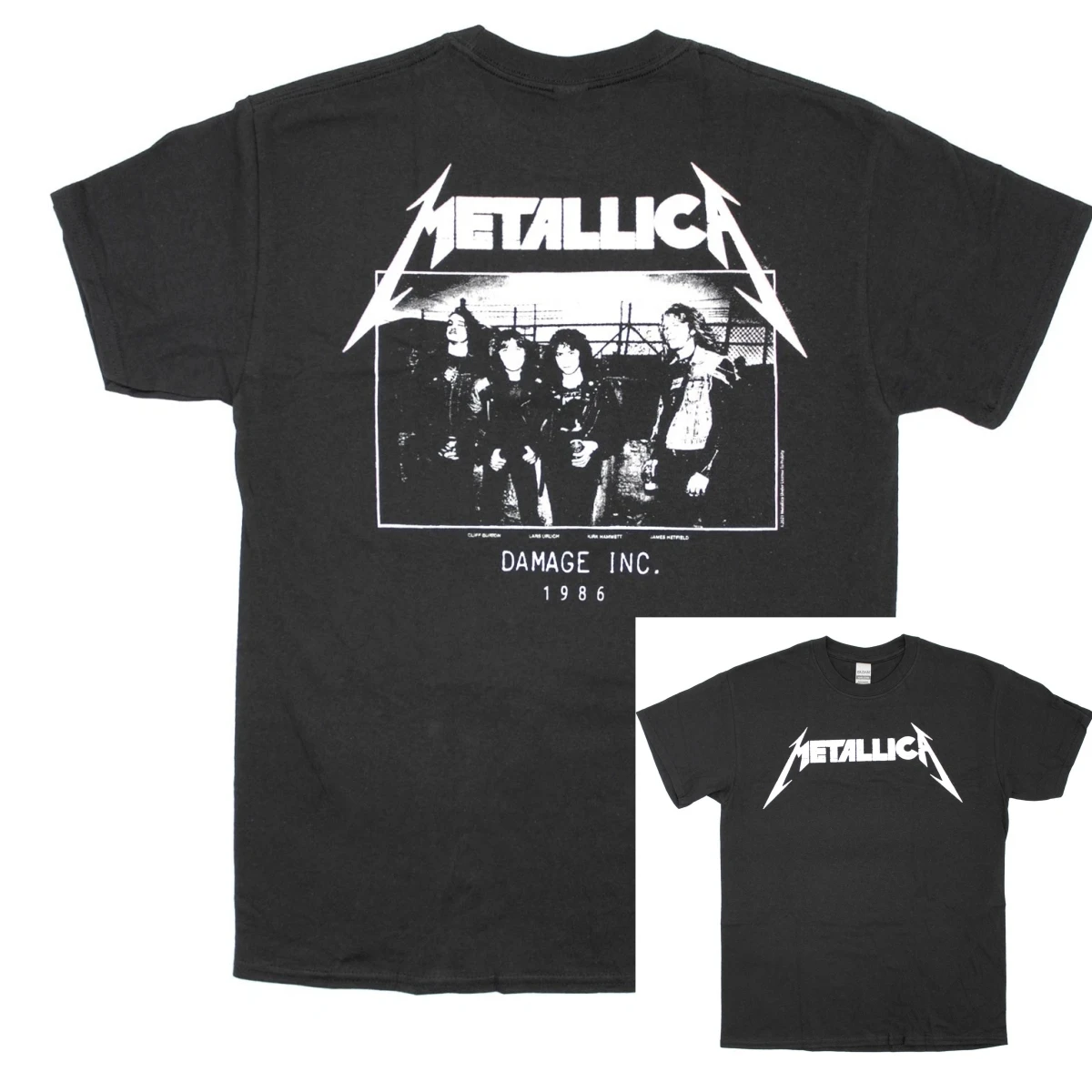 Metallica Master of Puppets Photo Band T-Shirt 100% Cotton Graphic Tee Men Women Summer Streetwear Top