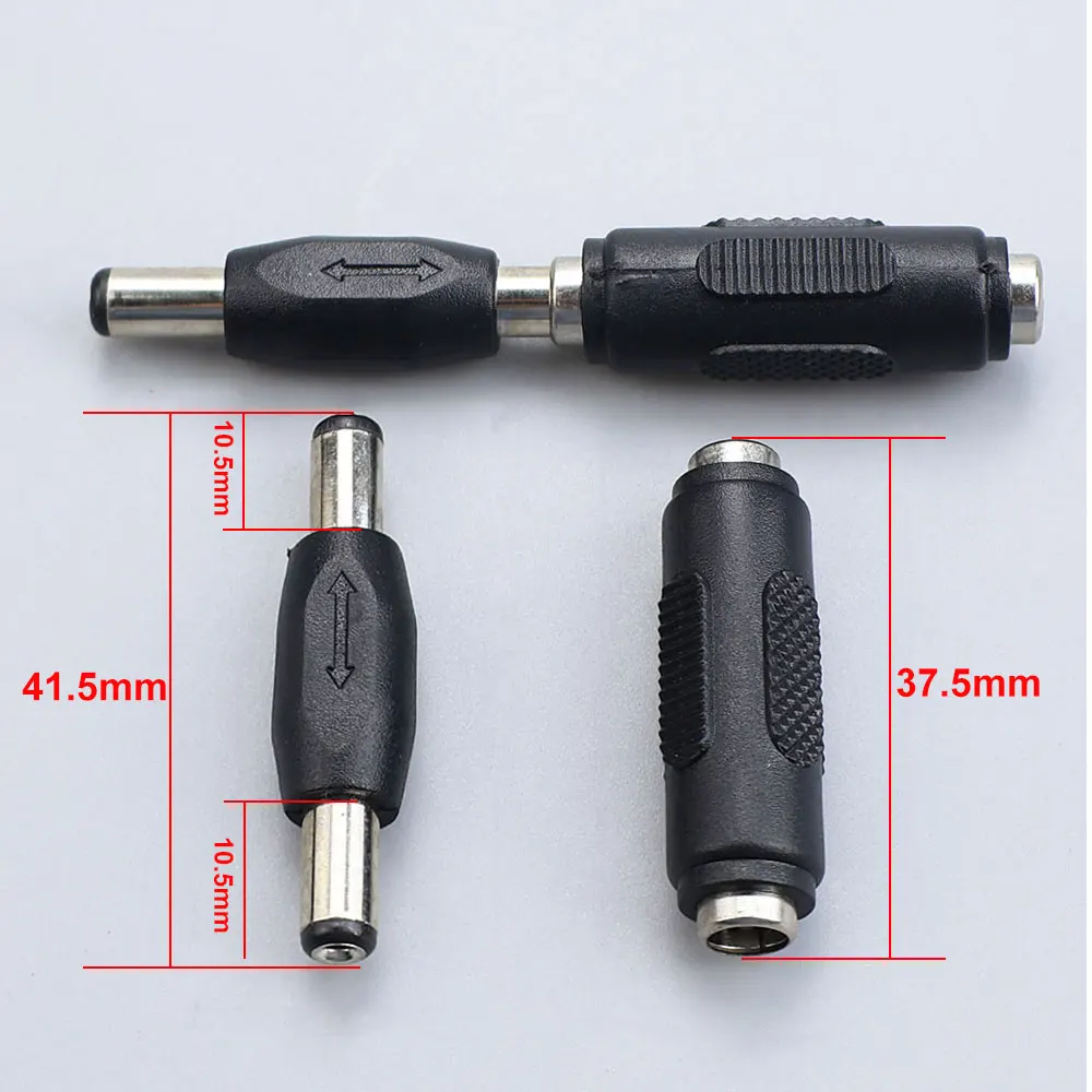 JCD 5.5mm*2.1mm Male Female DC Power Connector 5.5 X 2.1mm Adapter Jack Socket For CCTV Security Camera LED Strip Adaptor