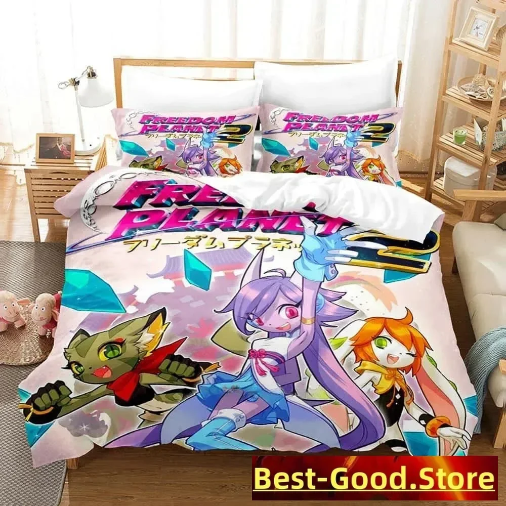 

3d Cartoon Game Freedom Planet Bedding Set Printed Bed Set With Pillowcase Bed Duvet Cover Soft Queen King Size Bedclothes Home