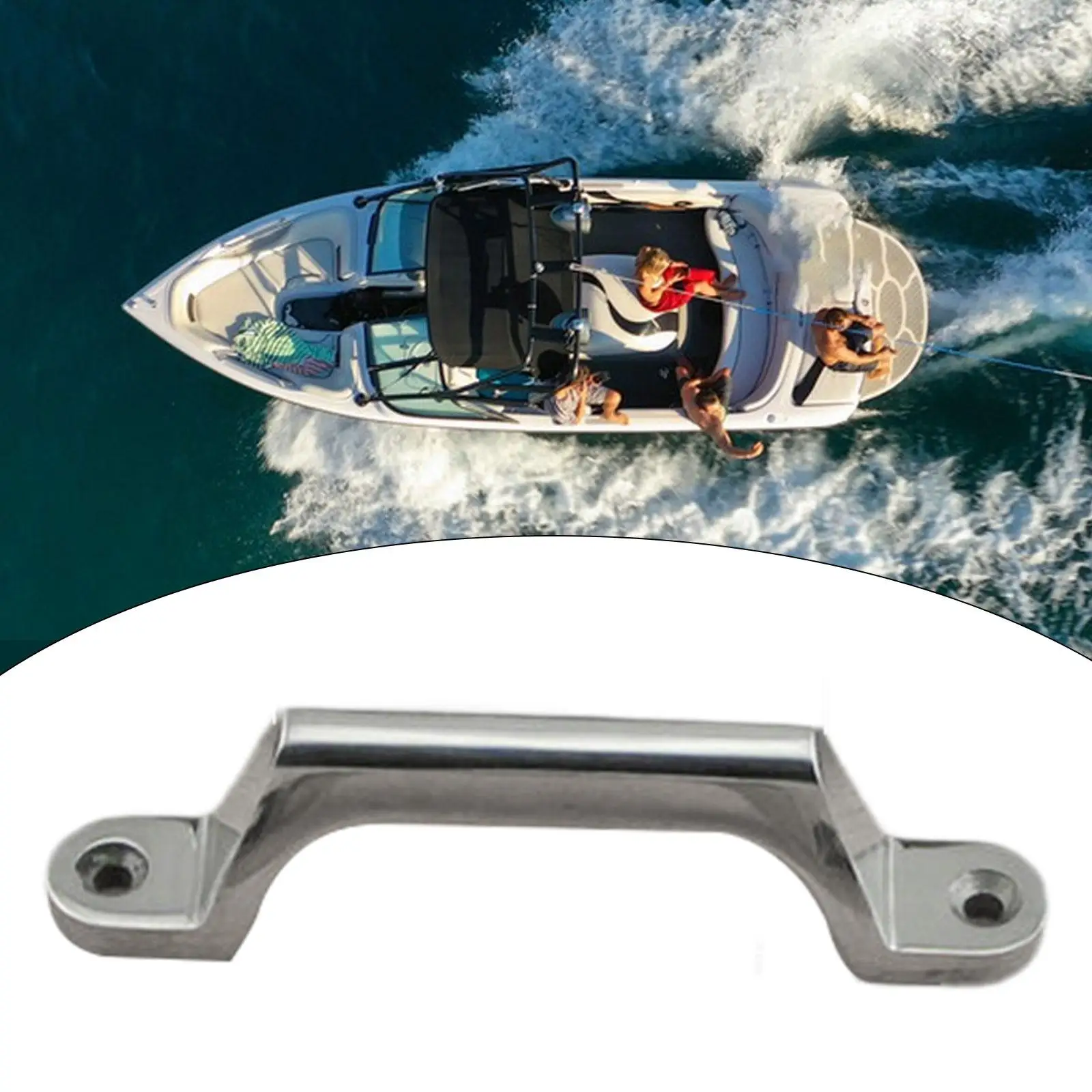 

Heavy Duty Shower Grab Handle Stainless Steel Safety Bar Hardware for RV Trailers Campers Bathroom