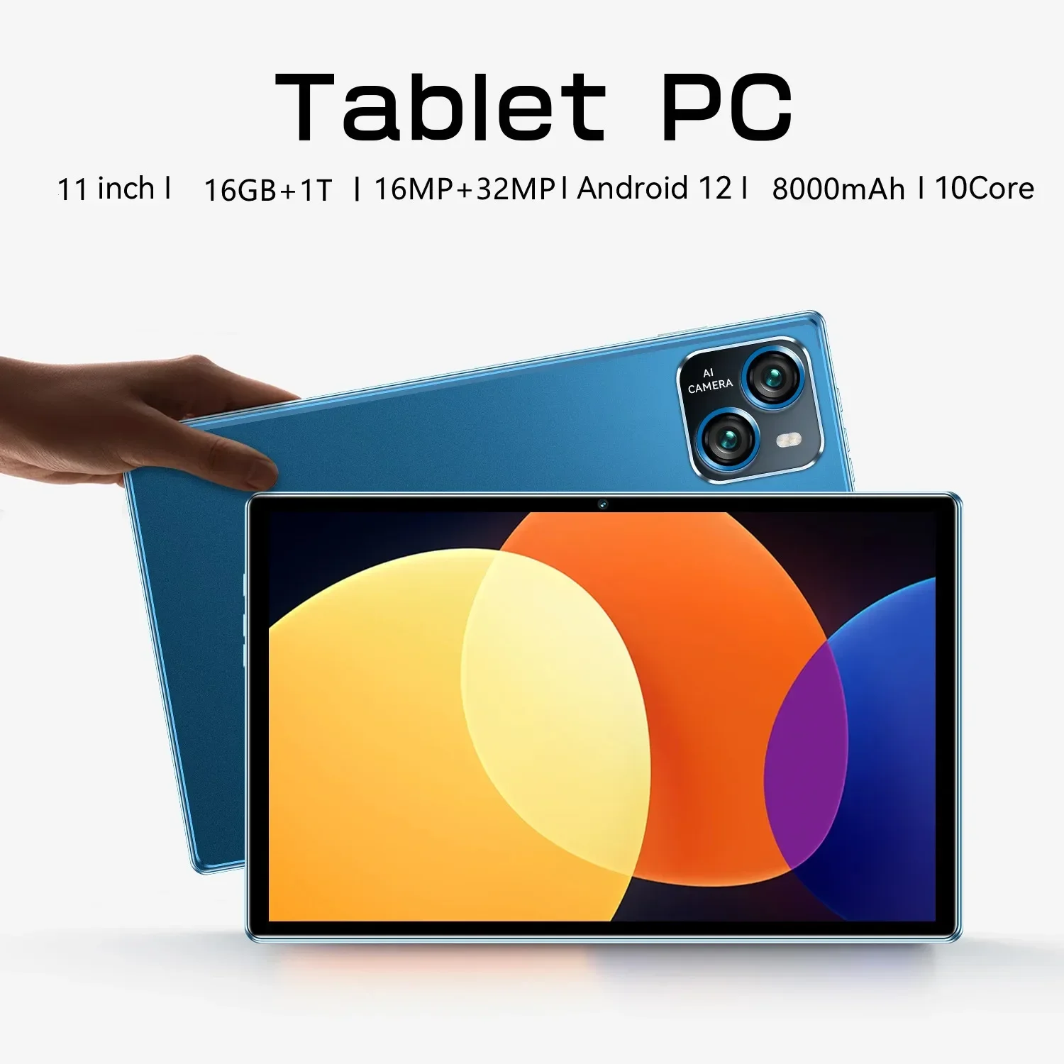 Tablet PC Global con Android 12, Tablet con 6 dispositivos, 11 pulgadas, 16GB, 1T, 2023 mAh, 5G, SIM Dual, llamadas telefónicas, GPS, Bluetooth,