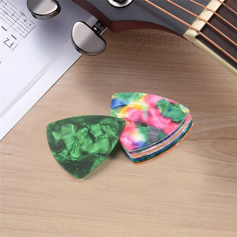 T22C 40PCS Guitar Picks Set 0.46Mm 0.71Mm 0.81Mm 0.96Mm Thickness Celluloid Guitar Pick Plectrums For Bass, Acoustic Guitars - Detail 1