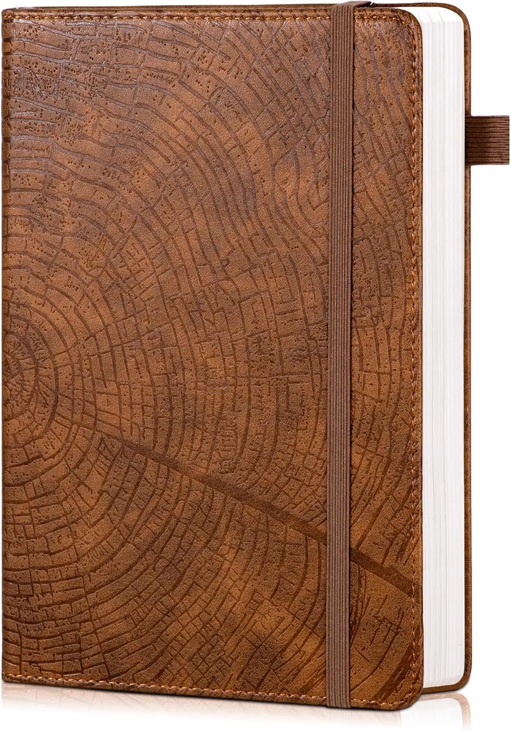 

Блокнот Tree Growth Ring из веганской кожи, 256 страниц, формат А5, твердый переплет, для письма, заметок, работы и учебы