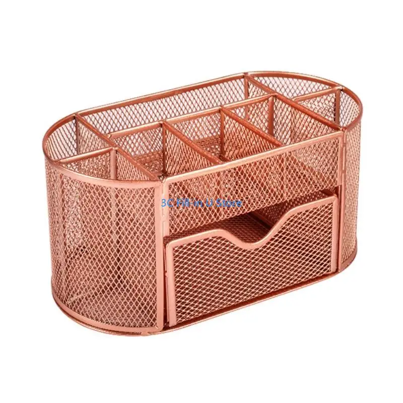 G8TA Ventilated Metal Pen Owner 9 Section Office Planner Student Desk Storage Solution