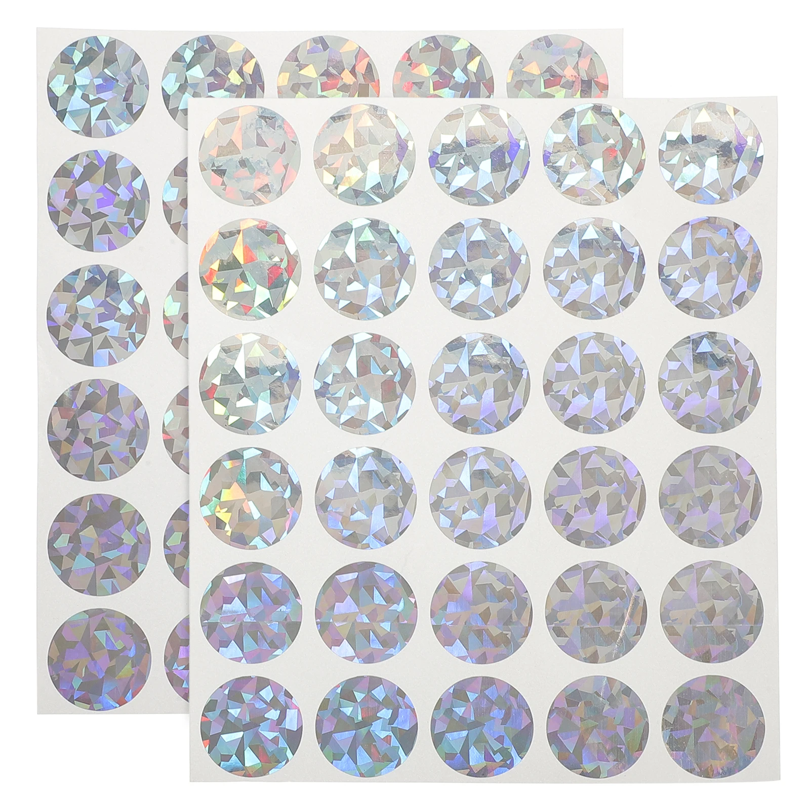 

Scratch Card Stickers 2 Sheets Glitter Round Peel Off Labels Lottery DIY Game Props Hidden Content Interaction Tool Wedding