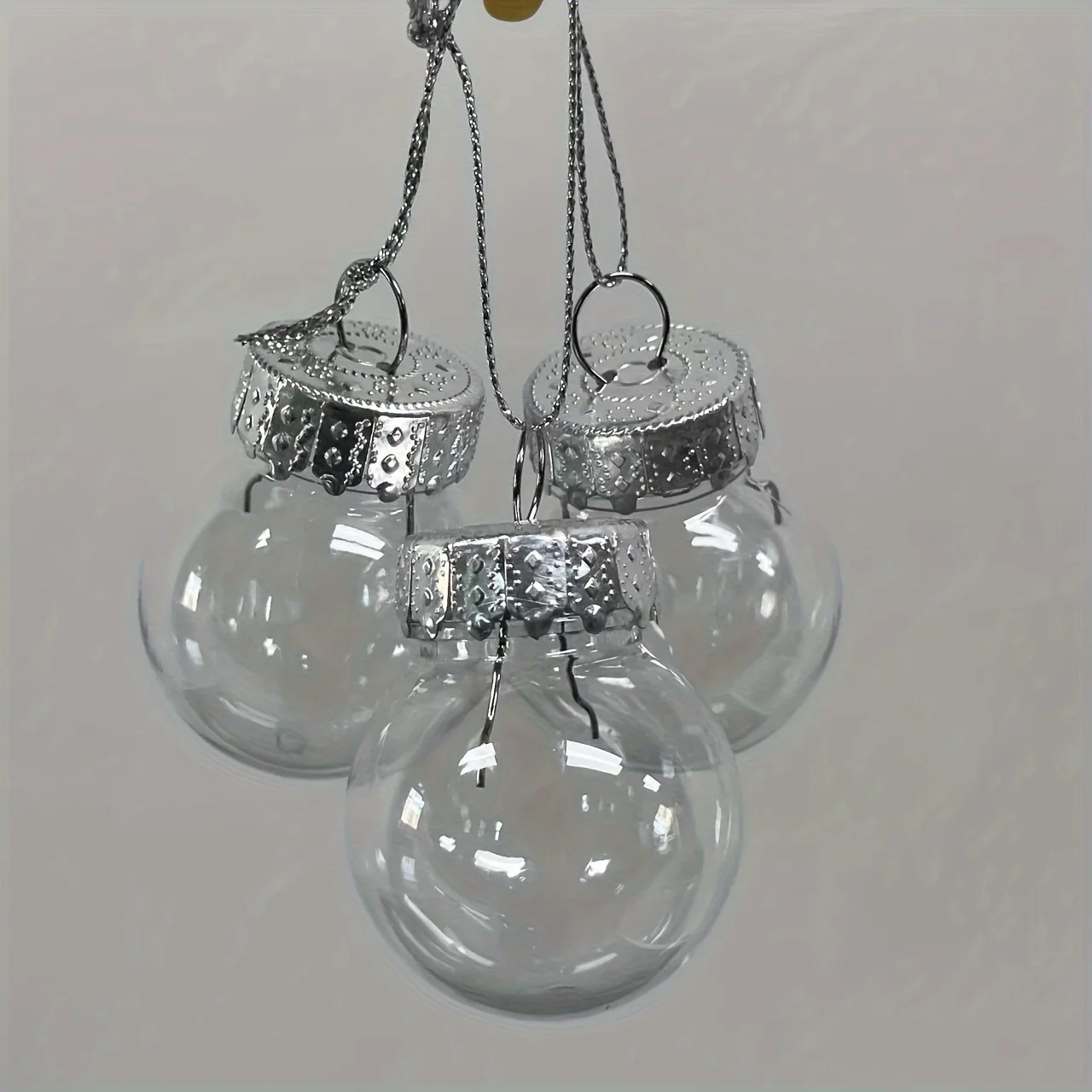10pcs Transparent plastic decorative ball DIY filling Christmas decorative ball Christmas decoration