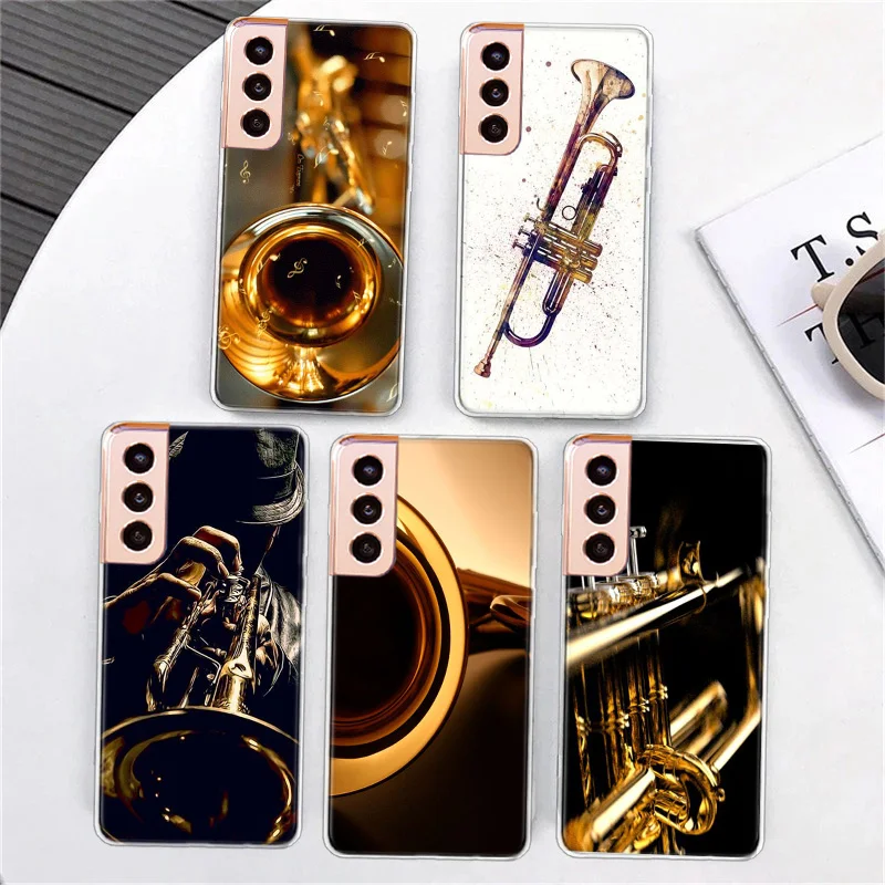 Brass Instruments Phone Case For Samsung A34 A54 Galaxy A02S A12 A22 A32 A42 A52 A52S A72 A71 A51 5G A41 A31 A21S A11 A01 M11 Co