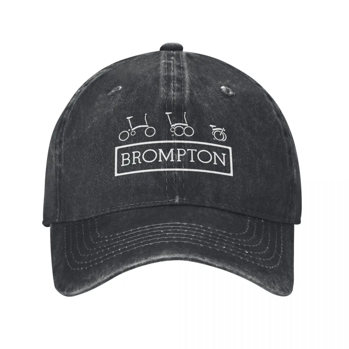 Bromptons Bike Bicycle berretto da Baseball Classic Distressed Denim Washed Headwear stile Unisex Outdoor All Seasons cappelli da viaggio Cap