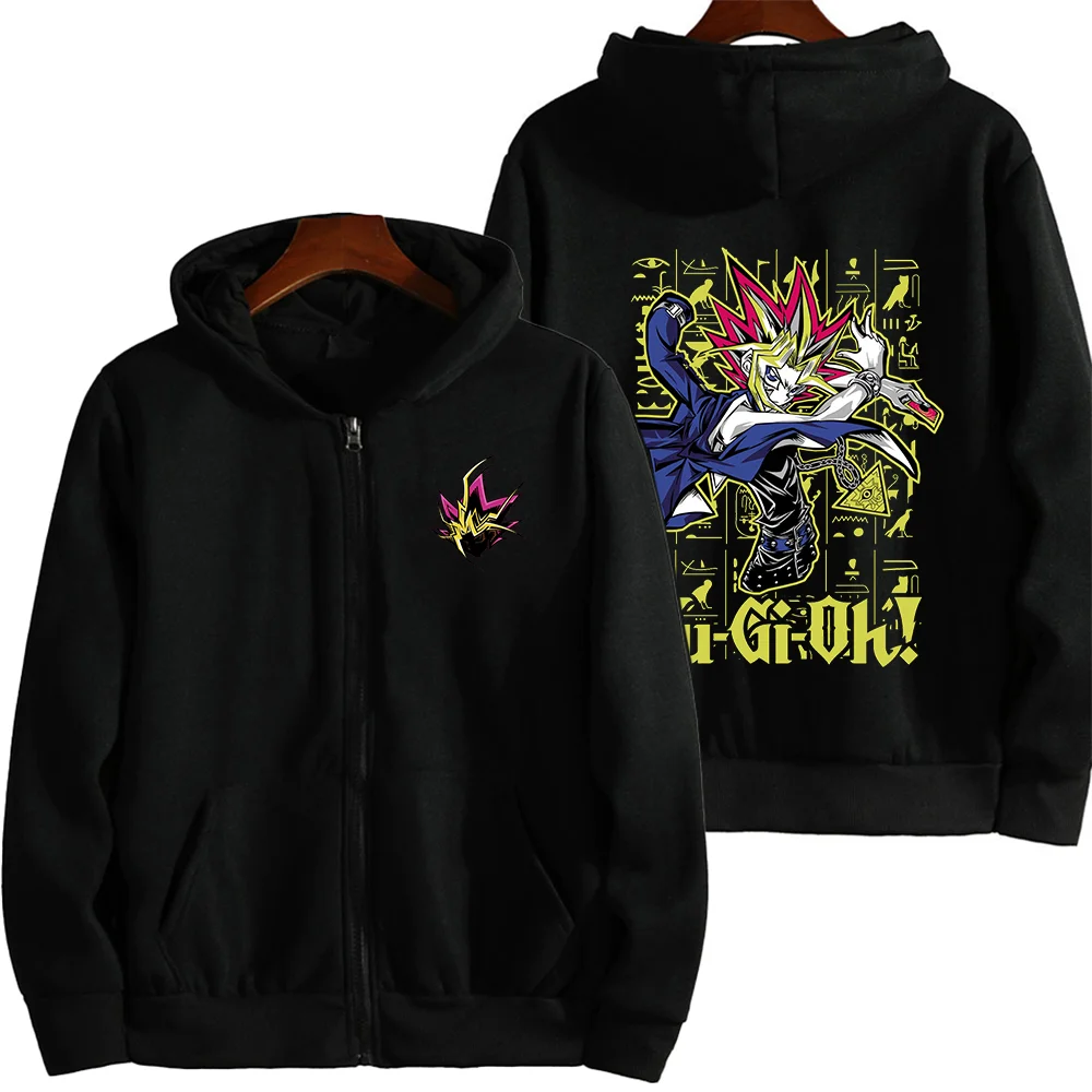 Anime Yugi Muto Atem Dark Magician Print Hoodie Couple student street sports casual Hoodies