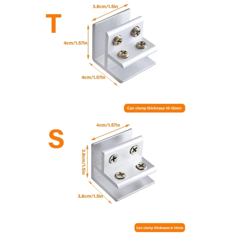 Y166 10 peças conectores suporte telha, suportes telha alumínio, braçadeiras fixação uso simples para segura