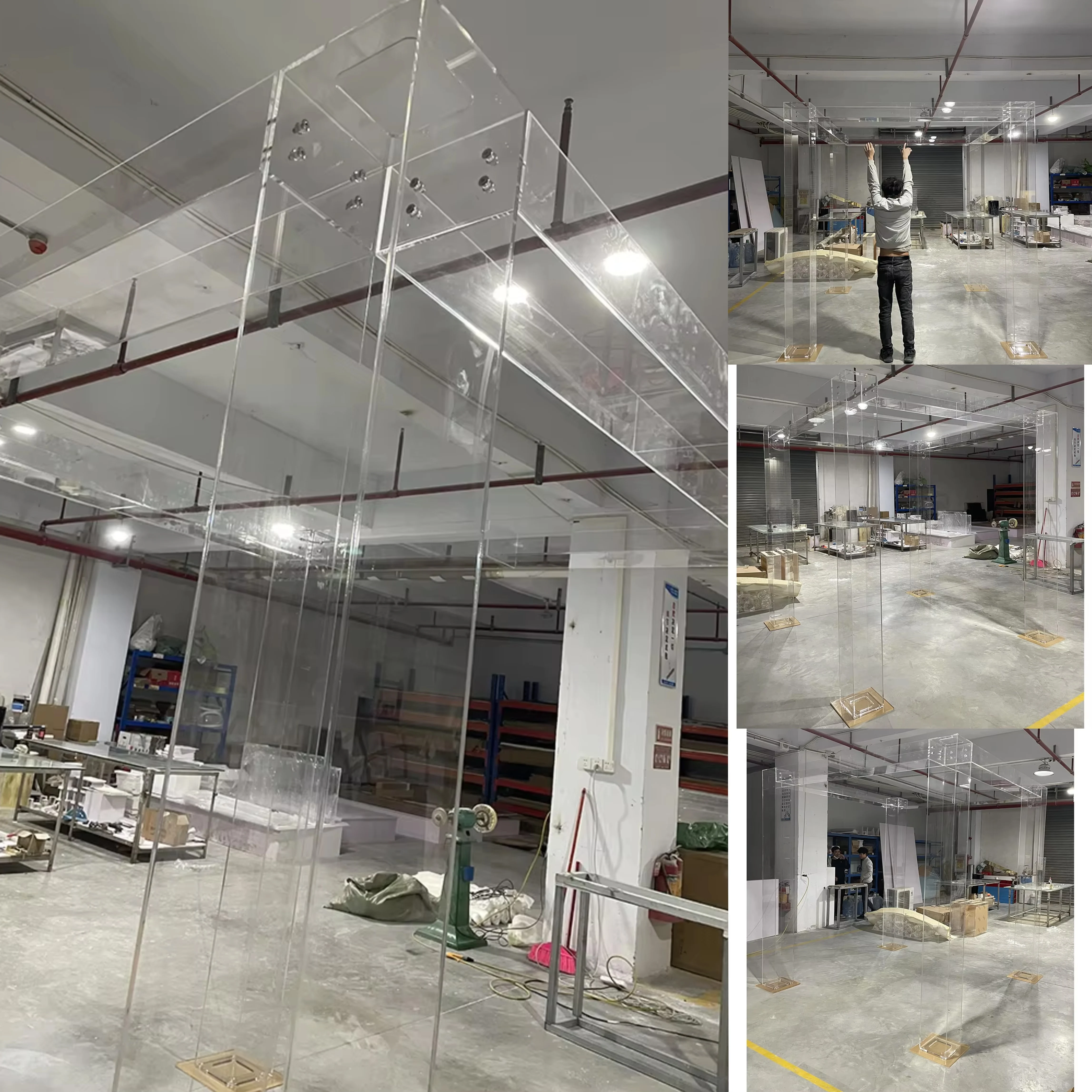 

Modern New arrival Clear Acrylic Wedding Columns For Outdoors Banquet Festival Use