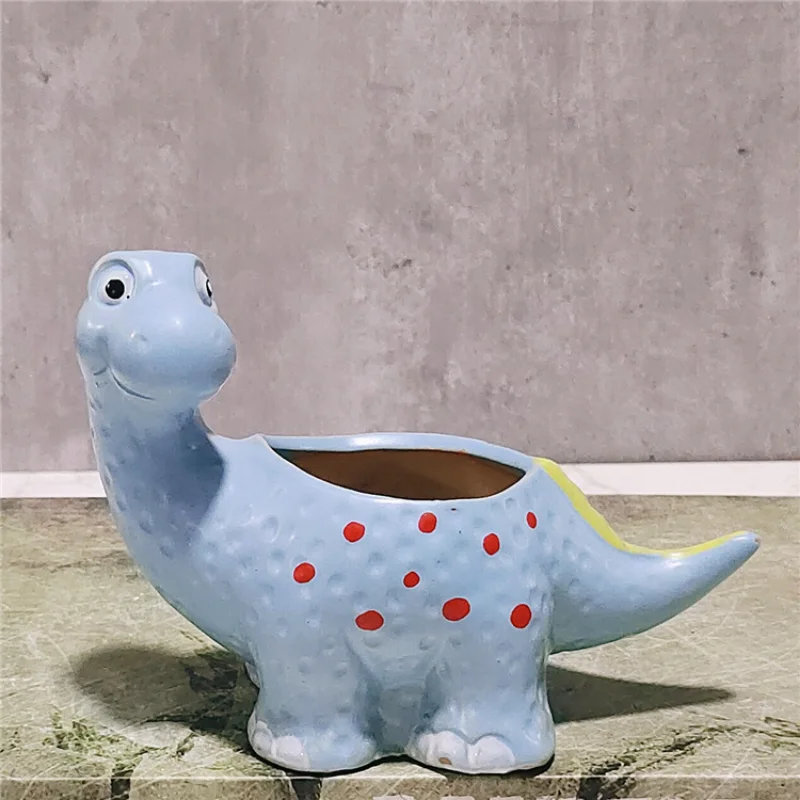 Cartoon Dinosaur Succulent Pot Cute Home Decor Flower Pot Creative Flower Shape Plant Pot Ceramic Pots for Flowers