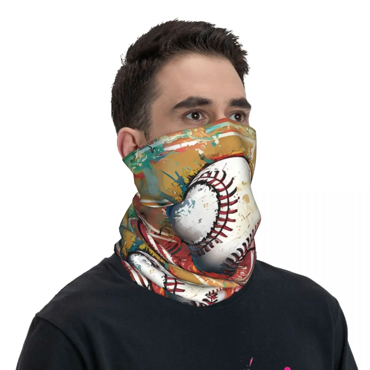 Bufanda de béisbol, pañuelo para el cuello, máscara facial de poliéster